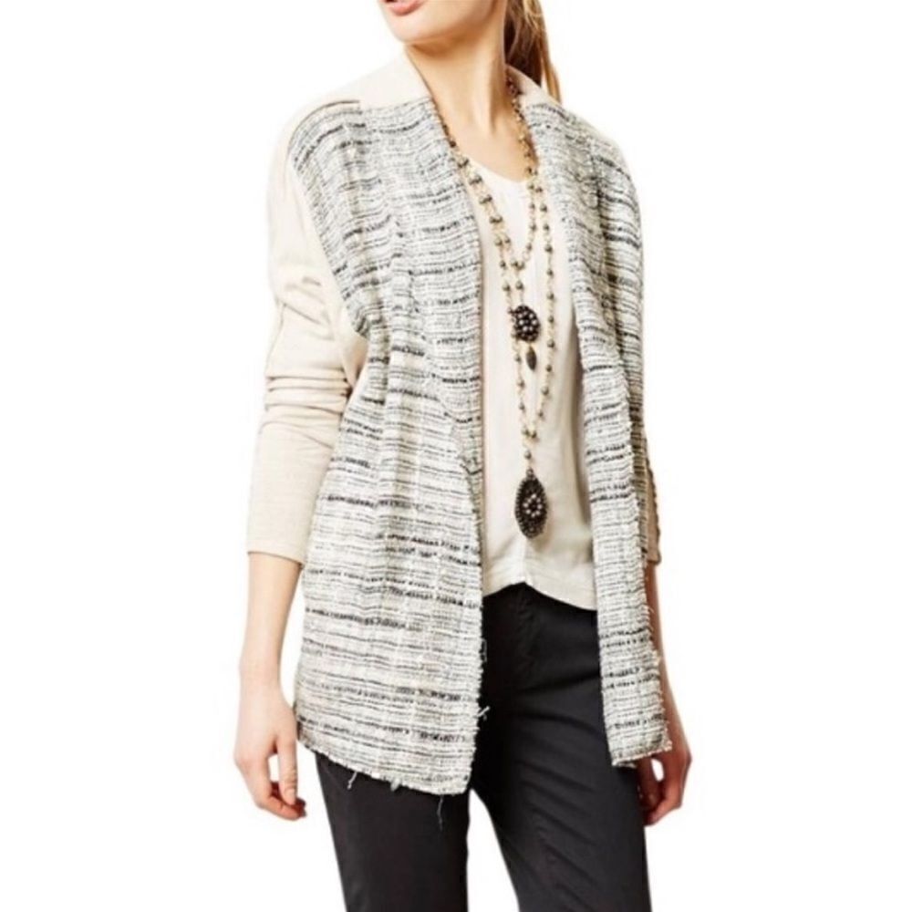 Anthropologie Dolan Left Coast Tweed Cardigan Twinkled Open Knit Women’s - XS